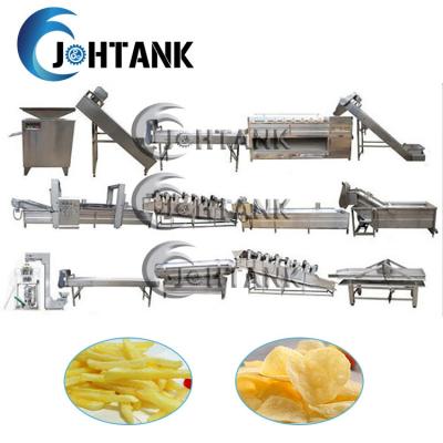 SUS304 Fully Automatic Potato Chips Making Machine 500kg/H