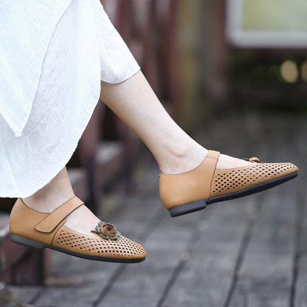 S264 Women's shoes, holes, breathable and cool, white shoes, women's printing, convenient laces, slippers, women