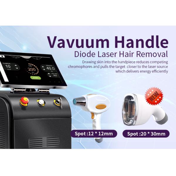 10mm*20mm/12mm*28mm/12mm*35mm Spot Size Vertical 808nm Diode Laser Hair Removal Device