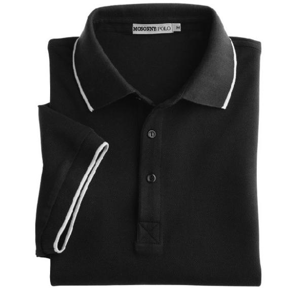 Screen Printing Mens Short Sleeve Polo Shirts , Casual Men's Polo Neck Shirts