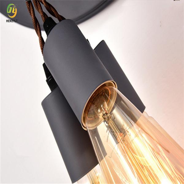 Лампа серого цвета животной смолы украшения E27 черная и белых стены для комнаты прожития