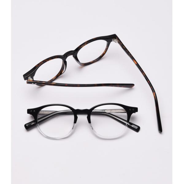 Male Acetate Frame Glasses Black SGS Spectacle Fashionable Optical Glasses