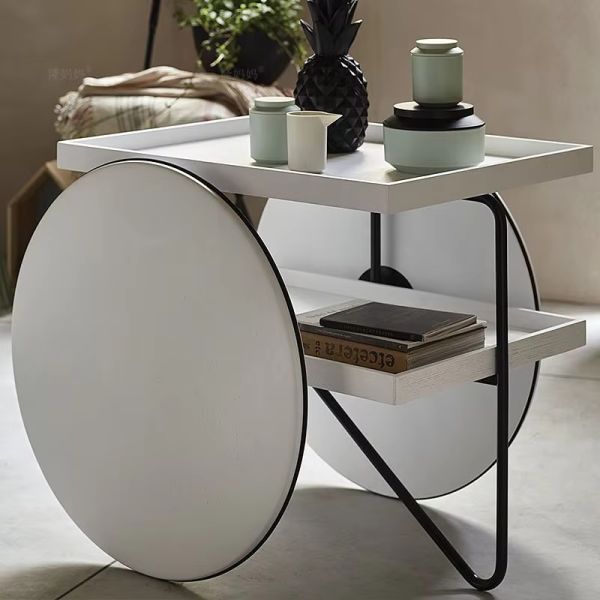 Hotel Restaurant Banquet Wedding Party Apartment Customized Iron Wood Trolley Metal Cart with Wheels Hotels Bars