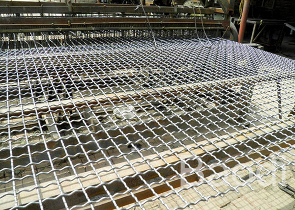 Decorative Aluminum Crimped Woven Wire Screen For Building / Construction