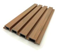 Commercial Coextrusion 3D WPC Louver Panels Wall Slat For Interior Decoration