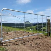 Porta de vedação de aço de baixa em carbono 1.5m altura I Fica Galvanizado Portões de ferro de campo