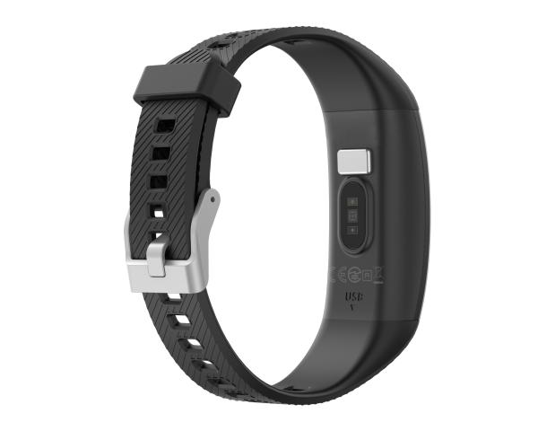 Full Touch Color Screen HR Monitoring Temperature Regulating Bracelet