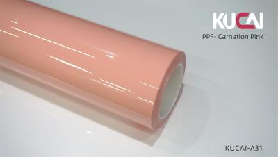 TPU Carnation Pink Color Car Body Paint Protection Film 7.5Mil Not Yellowing