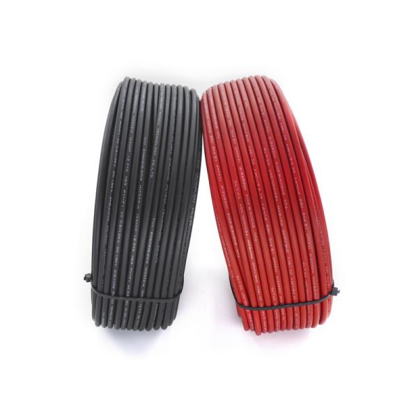 Maestro de cobre preto/vermelho DC Solar Cable Roll/empacotamento do cilindro