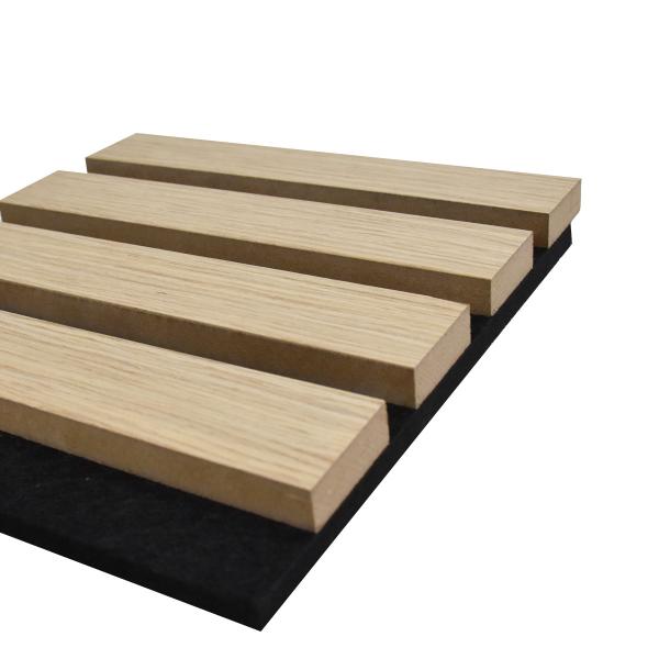 High Performance Wood Slat Acoustic Panels For Living Room Eco Friendly
