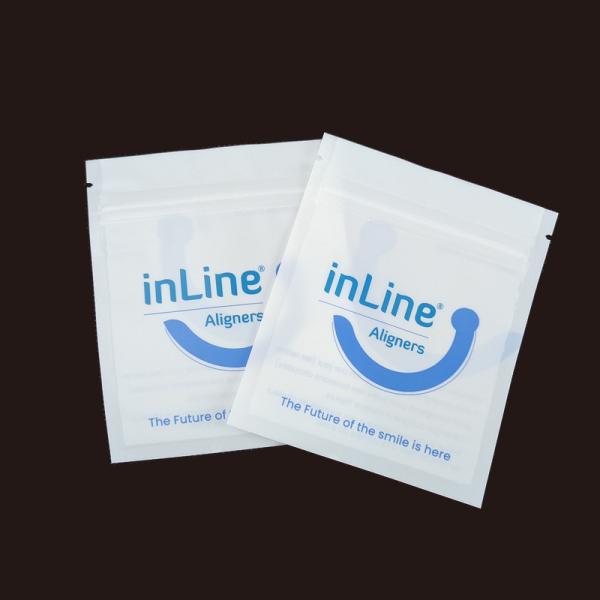 Matte Black Small Reusable Ziplock Packaging Bags For Clear Invisible Aligners Bag Orthodontic Remover Packing Bags