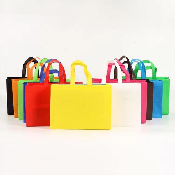 Custom Logo Printed Non Woven Fabric Tote Bag for Grocery Shopping and Promotion