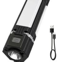 Des lampes de poche de camping en plein air pliables suspendues multi-fonctionnelles Chargement d'urgence USB très lumineux