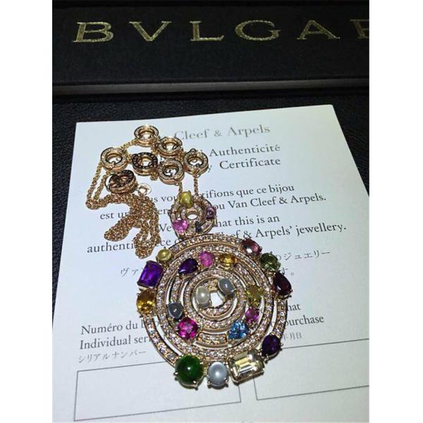 Luxury jewe factory necklace 18k gold white gold yellow gold rose gold gem diamond  necklace