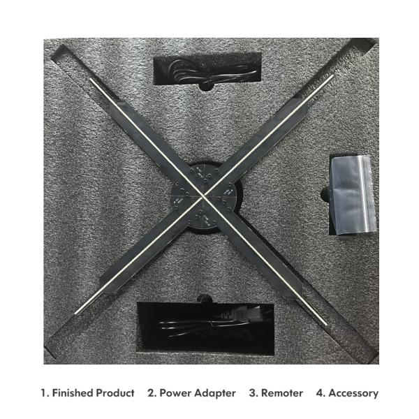 Newest Innovative APP WIFI Control 3D Fan Hologram Advertising Display Machine