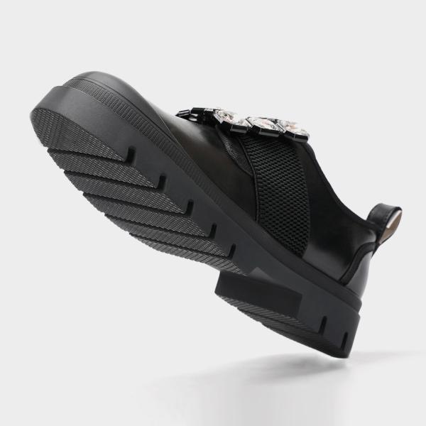 Black Flat For Women New Styles Office Lady Shoe , Casual Mary Jane Flat Shoe