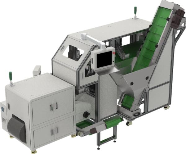 High Accuracy Vision Counting Packing Machine For Plastic Parts Bottle Caps Package