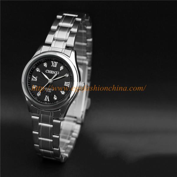 010D Fashion Jewelry Wholesale Stainless Steel Watches Quartz Analog Watch Couple Watch