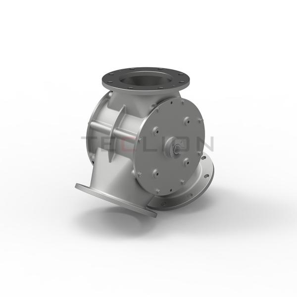 Powders Granular Pneumatic Diverter Gate Valve Plate Structure DV Type