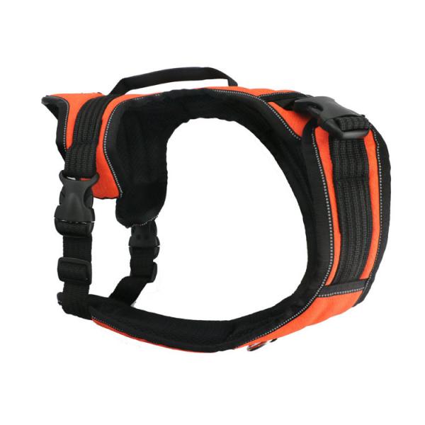 XXS-L Orange Tactical Dog Harness / Personalized No Pull Dog Harness Front Clip