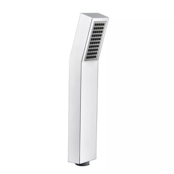 Square ABS Plastic Rainfall Handheld Shower Head With Handheld Sprayer Brushed Finish
