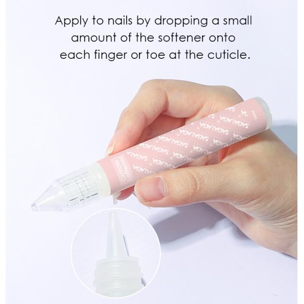 Softener de cuticule pour soins professionnels de l' ongle, élimineur hydratant, hydratant, solution liquide, stylo produit pour les cuticules sèches