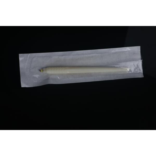 White Microblading Disposable Eyebrow Pen For Training / Permanent Makeup Eyebrow Tattoo