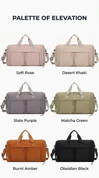 35L Large Capacity Sports Carrying Bag with Dry Wet Isolated Design and Shoes Compartment