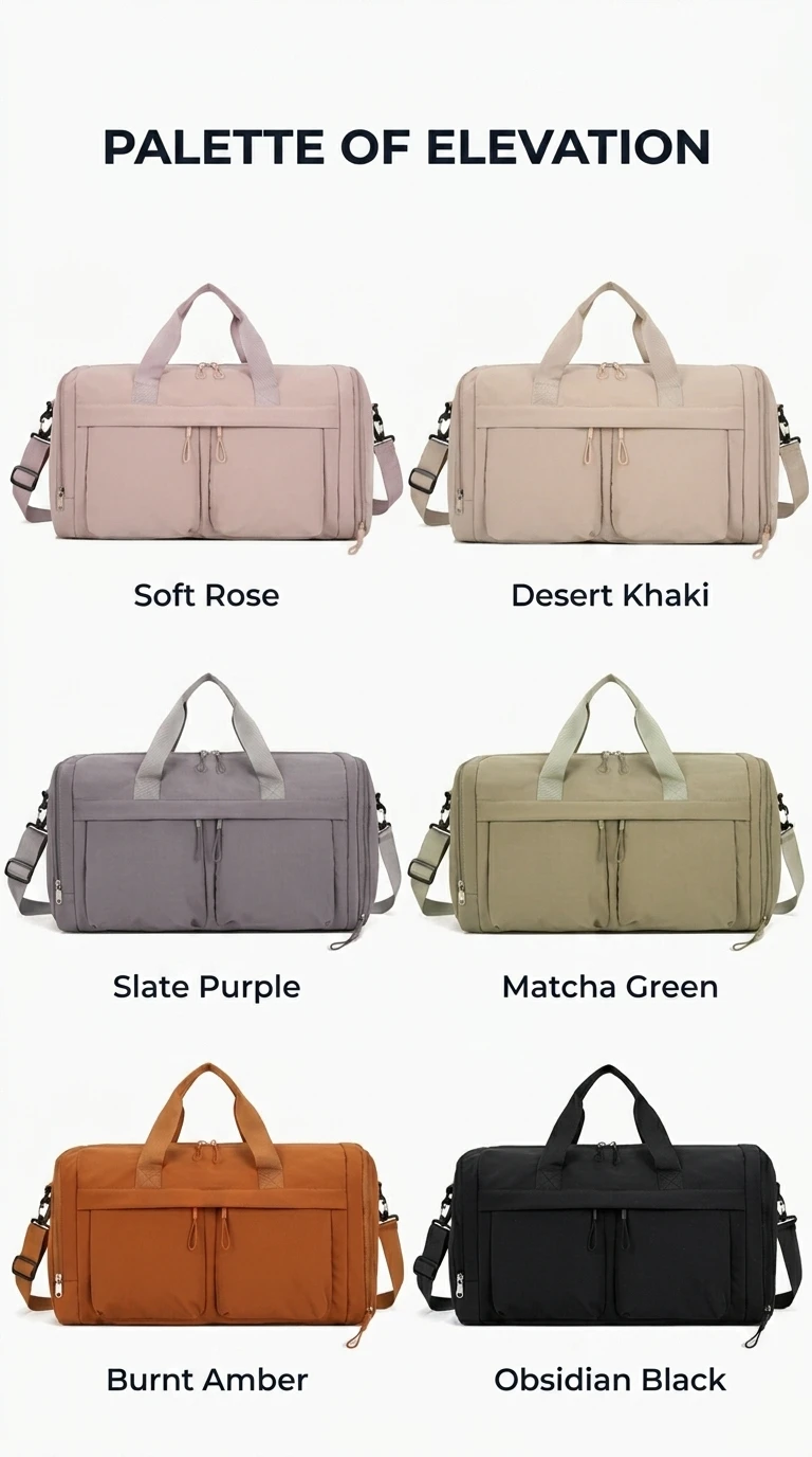 35L Large Capacity Sports Carrying Bag with Dry Wet Isolated Design and Shoes Compartment