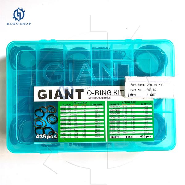 435PC máquina escavadora GIGANTE Spare da máquina escavadora O Ring Box KOMATSU O Ring Kit For KOMATSU