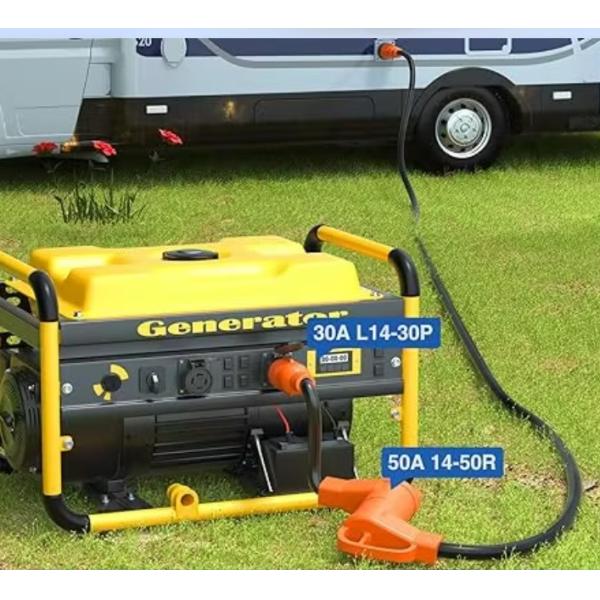 30Amp à 50Amp L14-30P à 14-50R Pour le câble d'alimentation de l'adaptateur RV