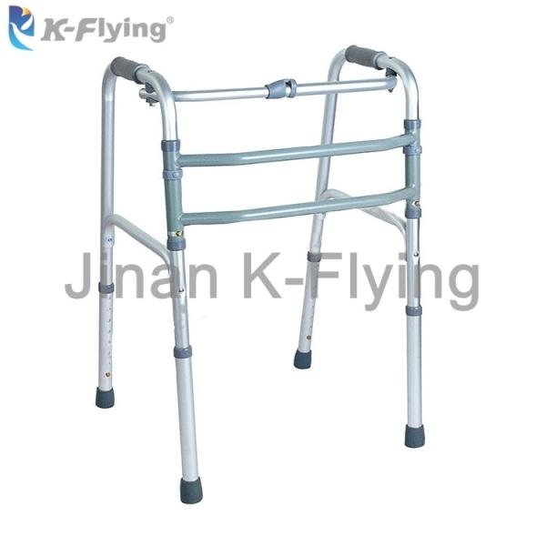 Dobradura de alumínio portátil Walker Rollator Disabled Adult Elderly médico