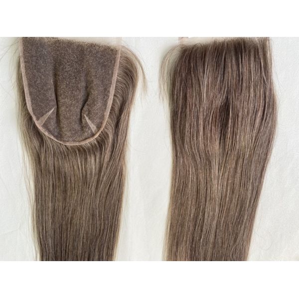 Stock Color Brown Blonde French Lace Closure Transparent Lace Frontal 6X6 Lace Closure Direct Factory Prices