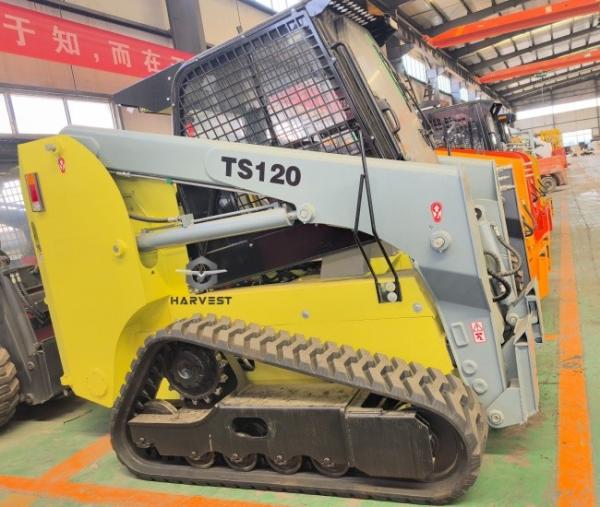 1500kg 0,6m3 cargador de dirección TS120 con motor Cummins Venta caliente a precio de fábrica