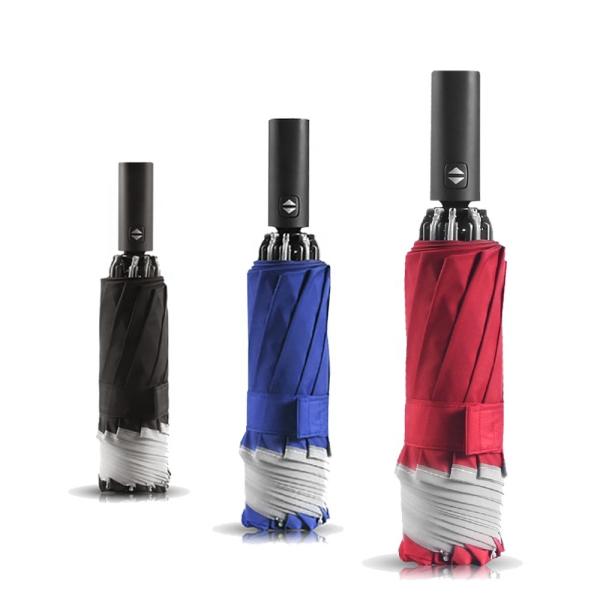 23 Or 25 Inch 10 Ribs Reversed Portable Folding Umbrella Anti Springback