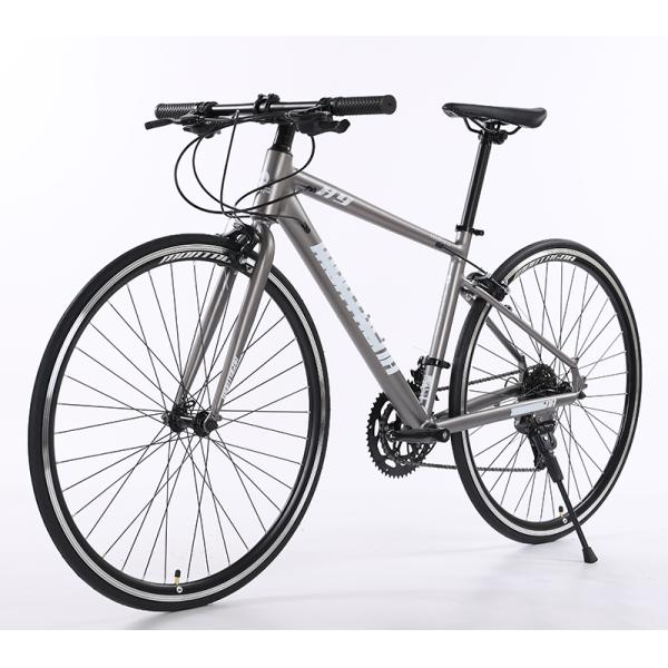 GOMID Alloy Road Custom Bicycle 700c Hybrid Road Bike With Simulated Carbon Fiber Frame
