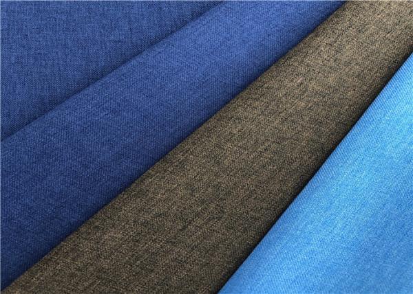 2/2 Twill Weft Stretch Blue Outdoor Fabric Coated Waterproof Fabric For Winter Jacket