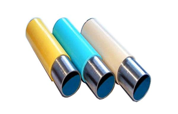 O amarelo/marfim do OEM revestiu a tubulação de aço redonda 19.5mm - 24mm do ferro da tubulação de aço