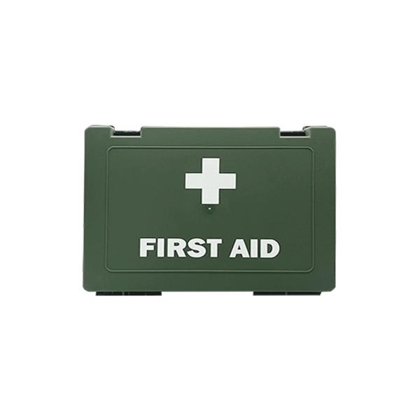 Conjunto de primeros auxilios de plástico grande para el lugar de trabajo con suministros médicos de emergencia completos
