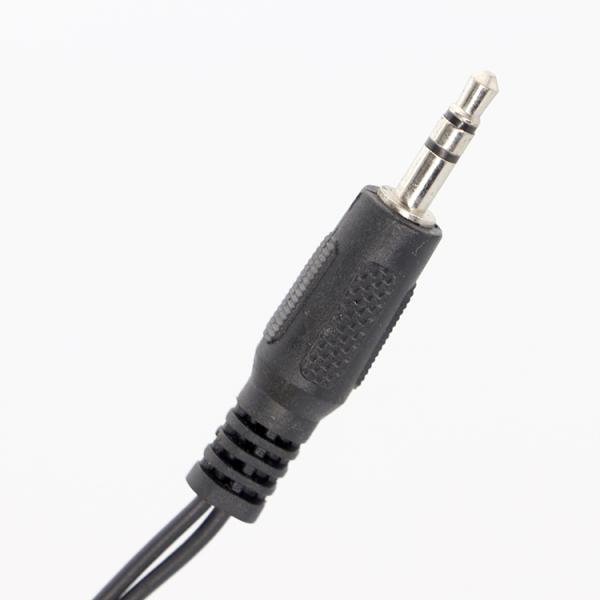 CUSTOM 3.5mm Jack 1 male to 2 Female Y Splitter Headphone Jack Mic PC Audio TRS Splitter Cable
