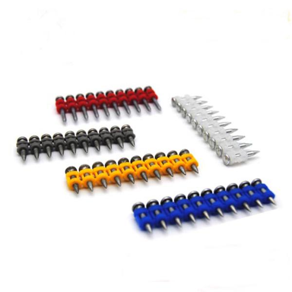 3.0*25mm High Speed Concrete Coated Nails With Flat / Checkered Head