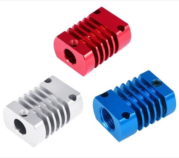 Red Blue Silver 27*22*12mm MK10 E3DV6 3D Printer Heatsink Aluminum Block