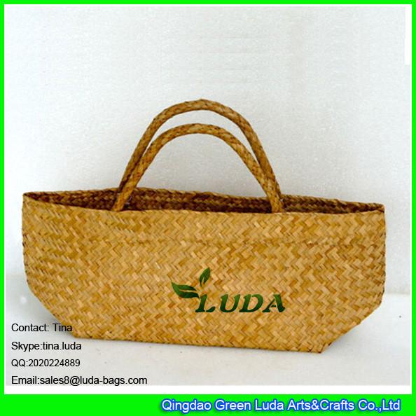 LUDA natural moroccan straw market bag fashion lady straw tote handbag