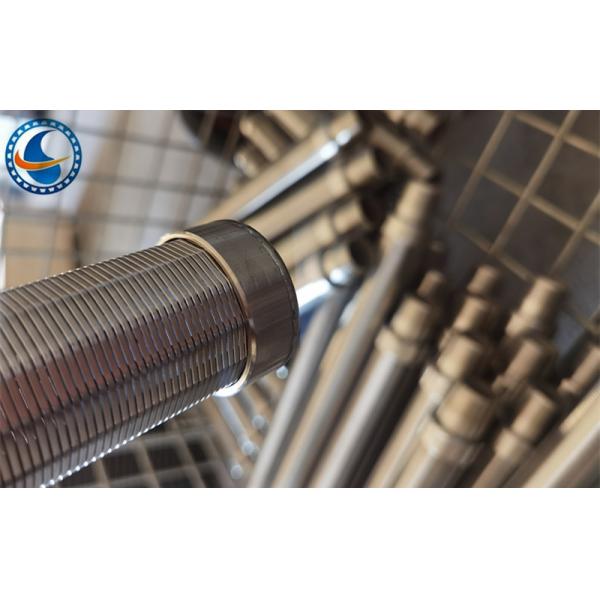 316l 38mm Diameter Wound Stainless Steel Wedge Wire Screen With Dn25 Male Threaded