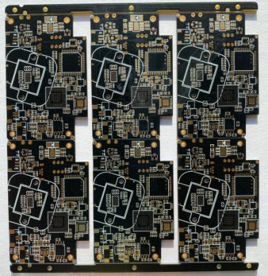 placa high-density da cor do preto do ouro do PWB Immpedance da espessura de 10layer 1.58mm