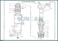4217004 jogos de reparação do selo do cilindro de JOHN DEERE Buckert cabem as máquinas escavadoras 70D