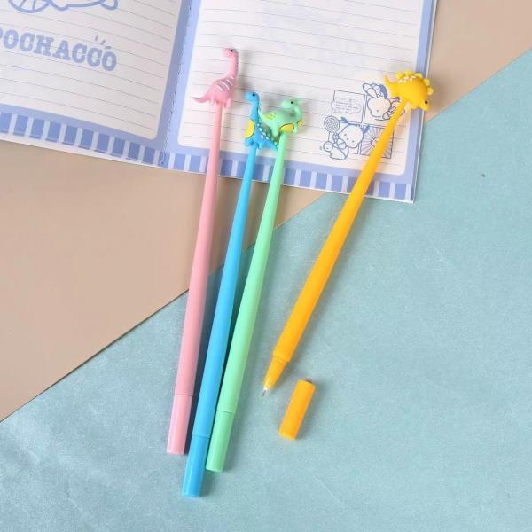 Cartoon Dinosaur Neutral Pen Silicone Cute Personalized Promotion Gel Pen
