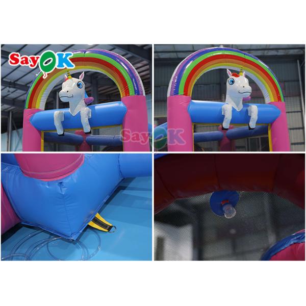 Dinosaur Inflatable Bounce House Water Slide Combo Commercial Bouncy Castle