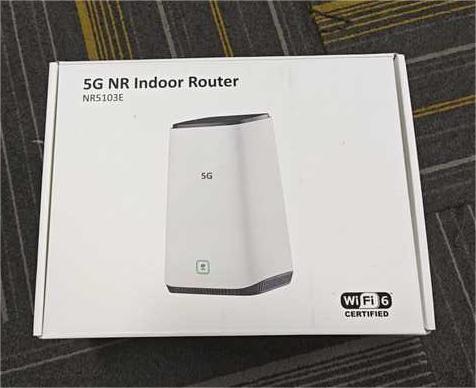 Unlocked ZYXEL NR5103E 5G WiFi 6 Router with 4.7Gbps Speed 64 Connections and 4 LAN Ports Indoor CPE Router