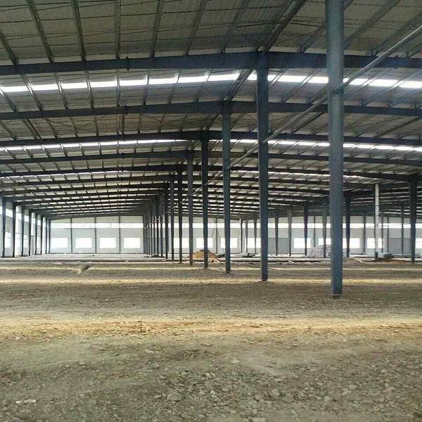 High Strength Bolt Metal Workshop Color Steel Sheet Gutter And Optional Crane